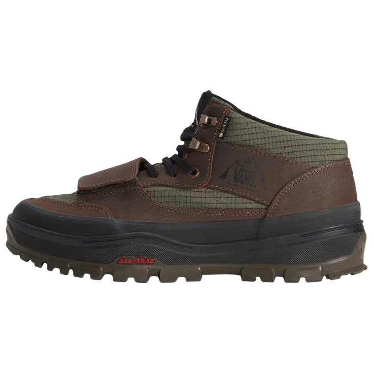 Vans Mountain Waterproof And Breathable Support Thermal Mid top Casual Shoes Unisex Brown Green