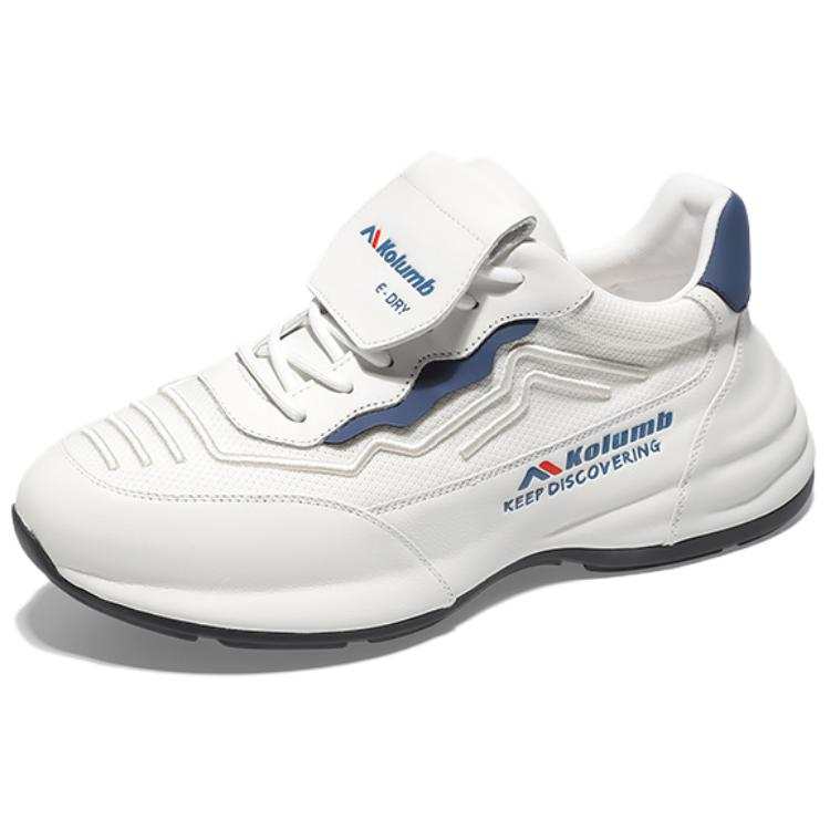 Kolumb Slip Resistant, Breathable, Lightweight Low top Casual Shoes Men's White Blue