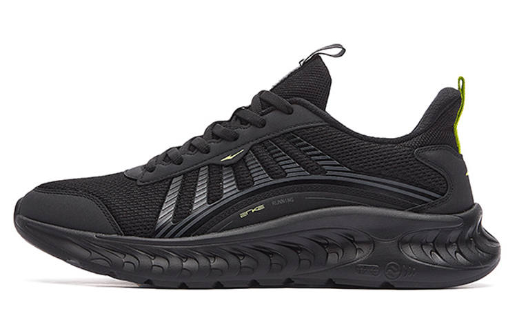 Erke Aurora Abrasion Resistant Cushioning Abrasion Resistant Cushioning Low top Sports Casual Shoes Men's Black