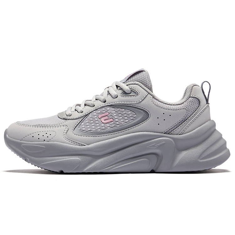 Erke Abrasion Resistant Breathable Low top Casual Shoes Women's Cloud Mist Recycling Gray