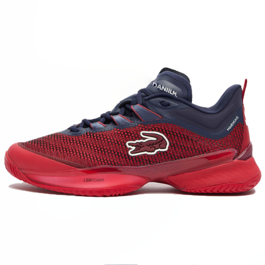 LACOSTE Fabric Comfortable Breathable Low top Casual Shoes Men's Red