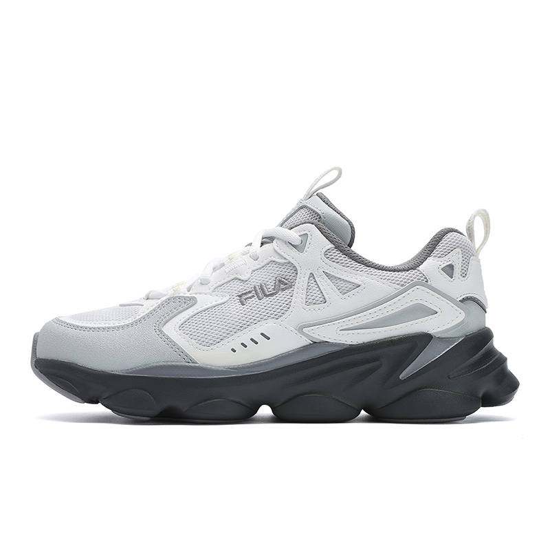 FILA SKIPPER 1S Captain 1S Slip Resistant, Abrasion Resistant, Breathable Low top Casual Shoes Women's Gray White