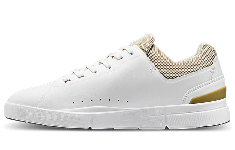 On THE ROGER Artificial Leather Slip Resistant Abrasion Resistant Low top Casual Shoes Men's White Gray