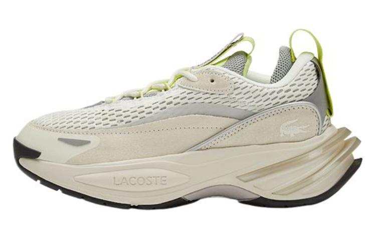 LACOSTE Fabric Low top Casual Shoes Women's Beige