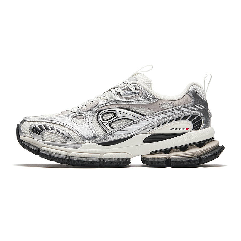 Anta Champion G01 Slip Resistant, Abrasion Resistant, Breathable Low top Casual Shoes Women's White Silver