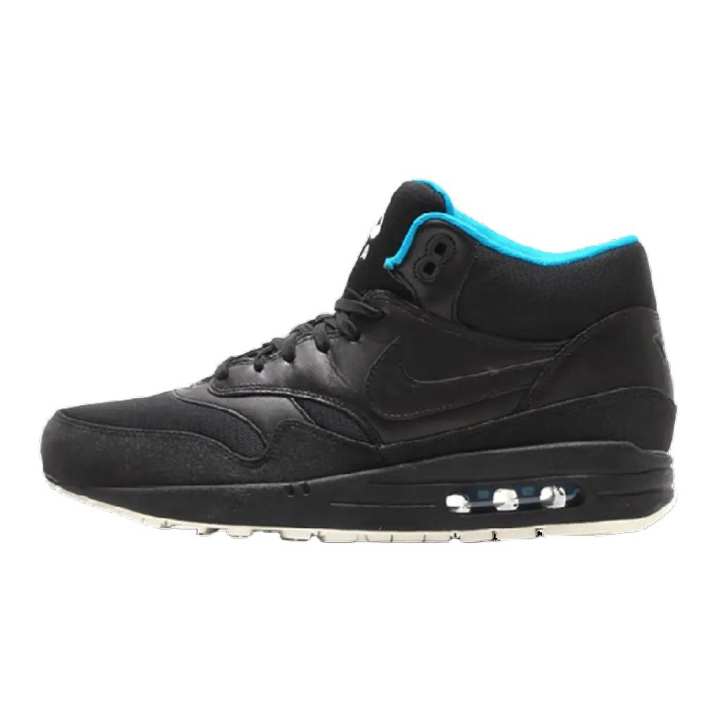 Nike Nike Air Max 1 Comfortable And Lightweight Mid top Casual Shoes Unisex Black