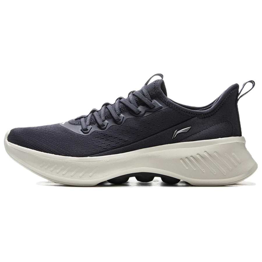Li-Ning Li Ning Shumei Cushioning, Wear Resistant Low top Casual Shoes Men's Curtain Mountain Blue
