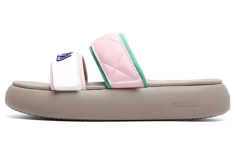 FILA DONUT Slide Slippers Women's White Silver Pink