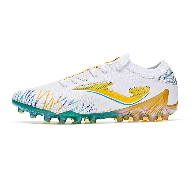 Joma MG Multi Ground Synthetic Leather Soccer Shoes Men's White Gold