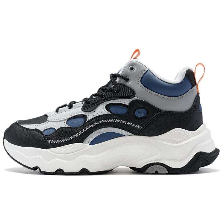 XTEP Red Rock 3.0 Slip Resistant Abrasion Resistant Casual Shoes Men's Black Gray Blue