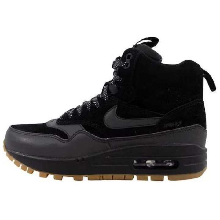 Nike Nike Air Max 1 Mid Sneakerboot Black/Black Gum Medium Brown Women's