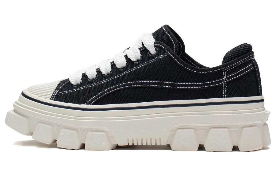 Li-Ning Li Ning Slip Resistant Abrasion Resistant Low top Sports Casual Shoes Unisex Black White