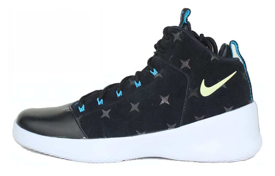Nike Nike Hyperfr3sh Print N7 Cushioning Slip Resistant Abrasion Resistant Mid top Casual Shoes Men's Black Blue Yellow