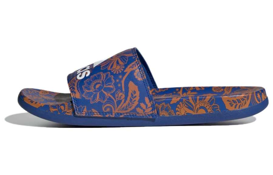 Adidas Adidas Wmns Adilette Comfort Slide 'Floral - Royal Blue' Women's