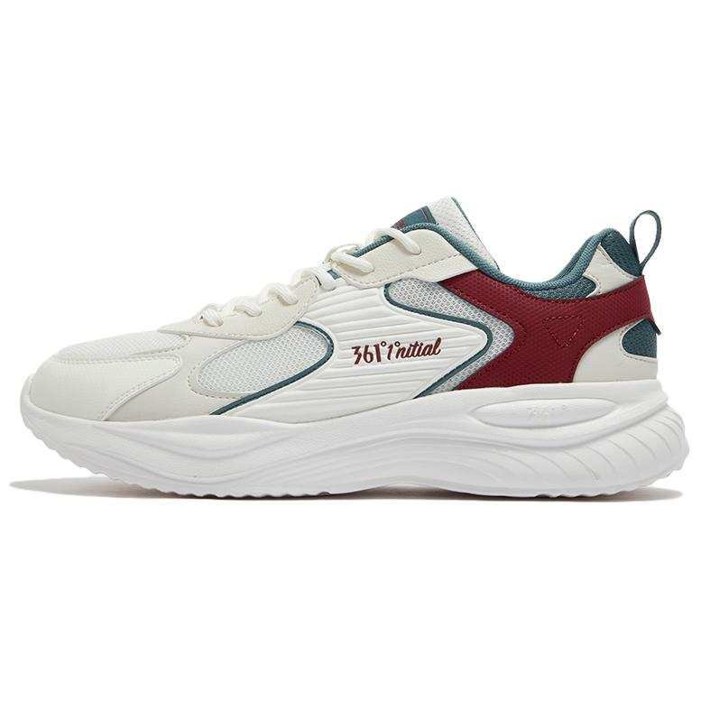 361° Cushioning Abrasion Resistant Coverage Low top Casual Shoes Men's Feather White Black Cherry