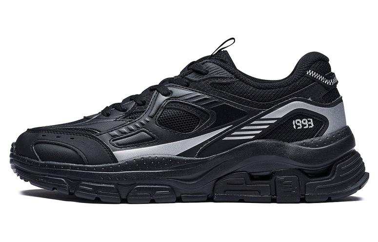 361° Slip Resistant Abrasion Resistant Slip Resistant Abrasion Resistant Low top Sports Casual Shoes Men's Black Silver