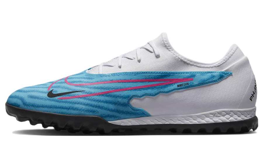 Nike Nike Phantom GX Pro Pu Cushioning Slip Resistant Abrasion Resistant Soccer Shoes Men's Blue White