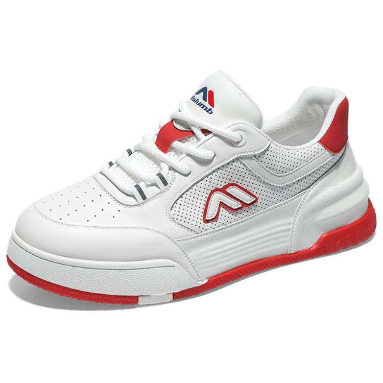 Kolumb Slip Resistant, Breathable, Lightweight Low top Casual Shoes Men's White Red