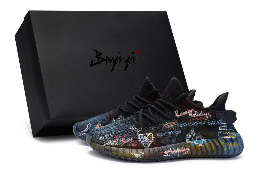 Adidas Originals Yeezy Boost 350 V2 811 Manufacturing, Roman Encounter, Special Shoe Box Low top Casual Shoes Unisex