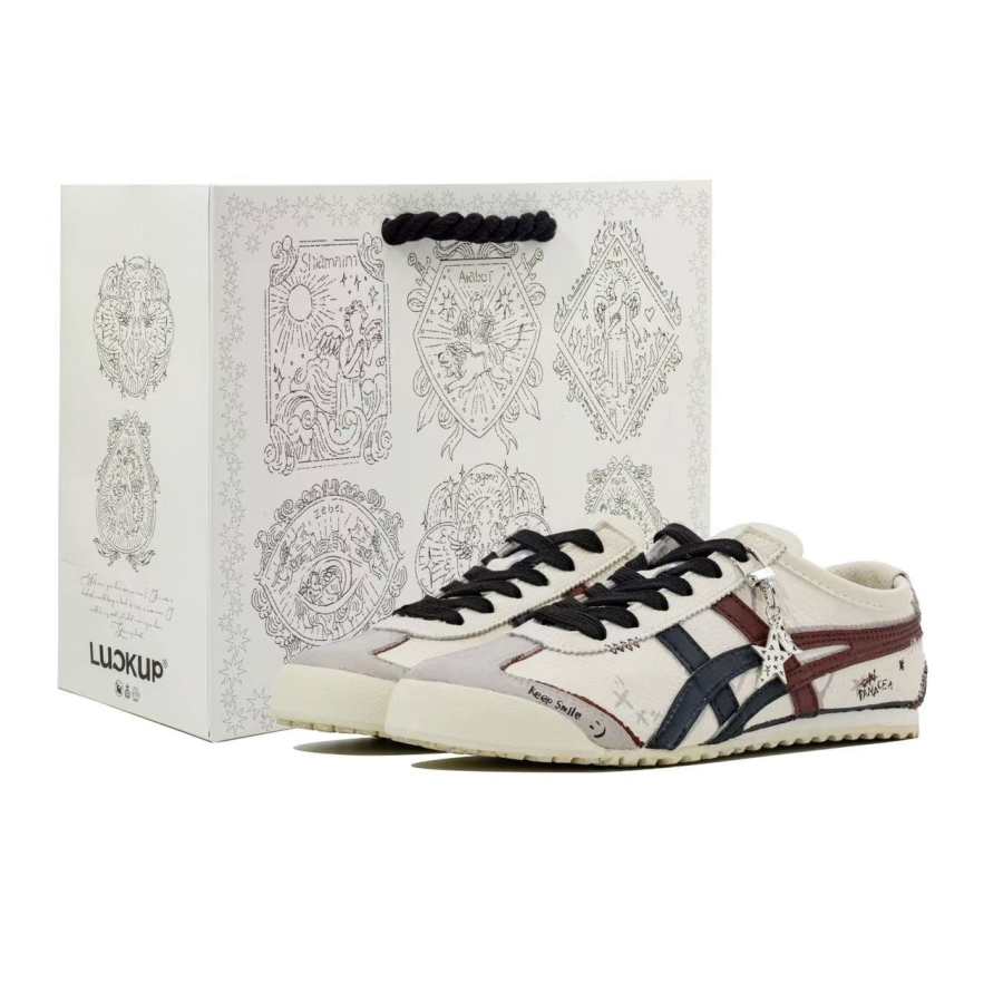 Onitsuka Tiger MEXICO 66 Xingji Signal Abrasion Resistant Low top Casual Shoes Unisex Beige