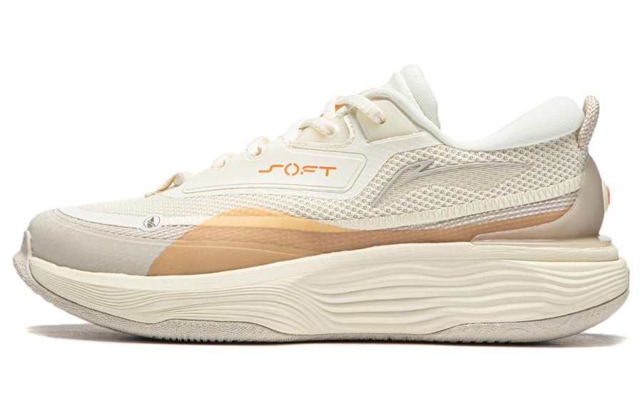 Li-Ning Li Ning SOFT WARM Comfortable Cushioning, Wear Resistant Low top Casual Shoes Women's Vanilla White
