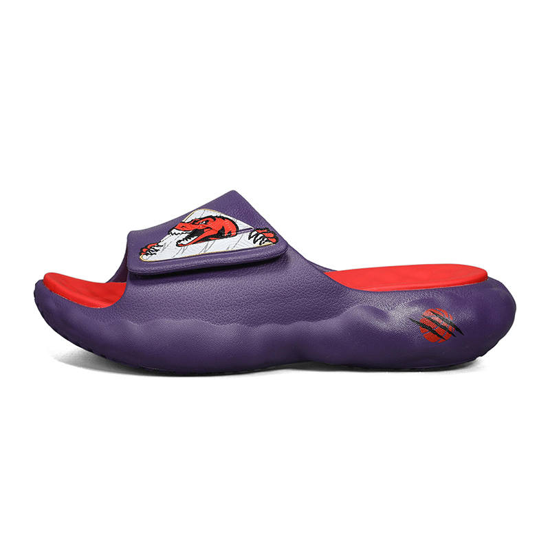 PEAK Taichi Cloud Cushioning Abrasion Resistant Quiet Slide Slippers Men's Fuchsia