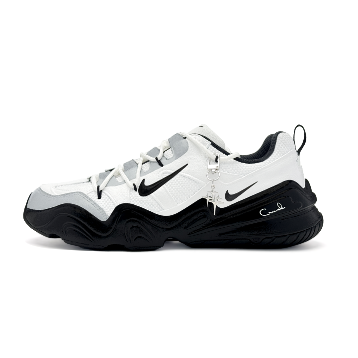 Nike Nike Tech Hera Cushioning Abrasion Resistant Cushioning, Wear Resistant Low top Casual Shoes Unisex Black White Gray