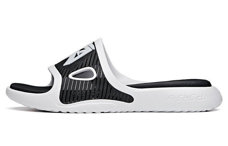 ANTA Anta Rubber Sole Slide Slippers Men's Black White