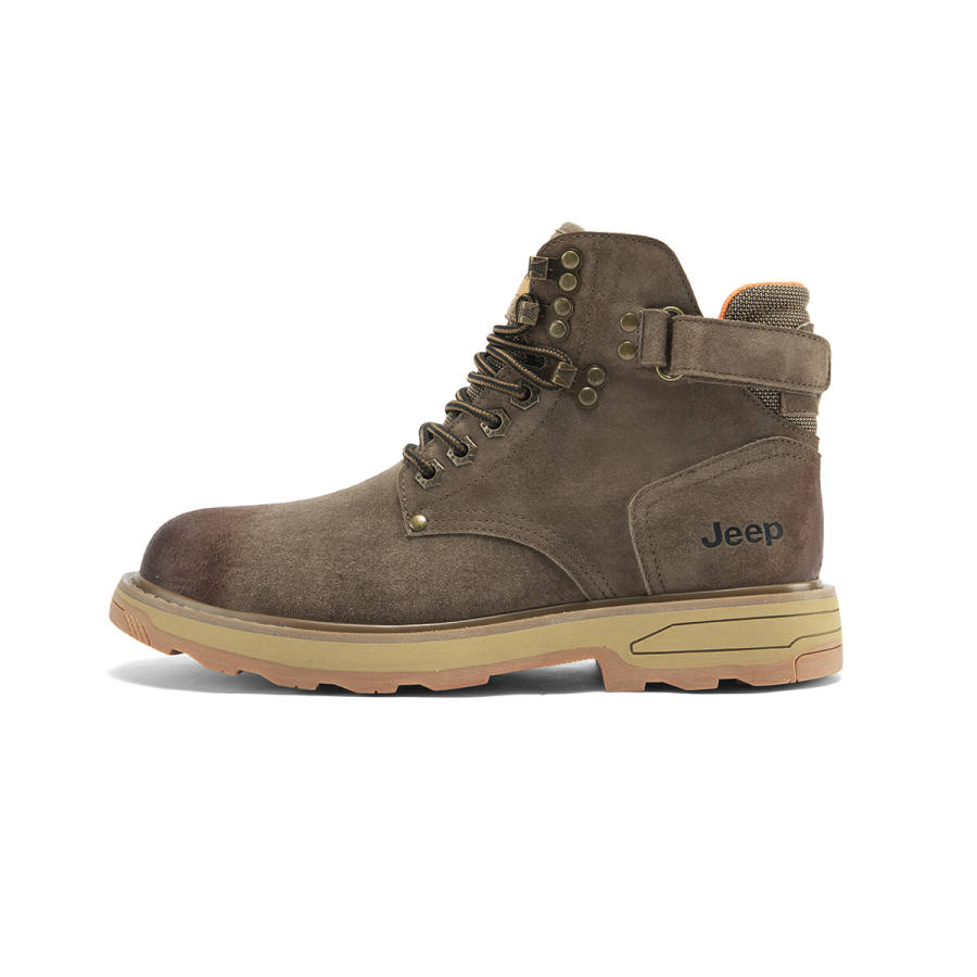Jeep Jeep Crew Combat Boots Men's Khaki
