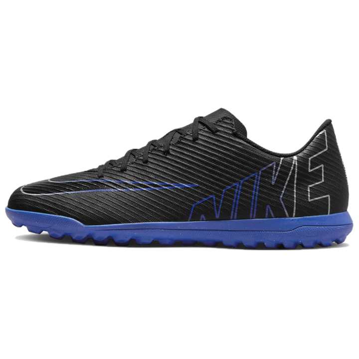 Nike Nike Mercurial Vapor 15 Slip Resistant Abrasion Resistant Soccer Shoes Unisex Black Blue