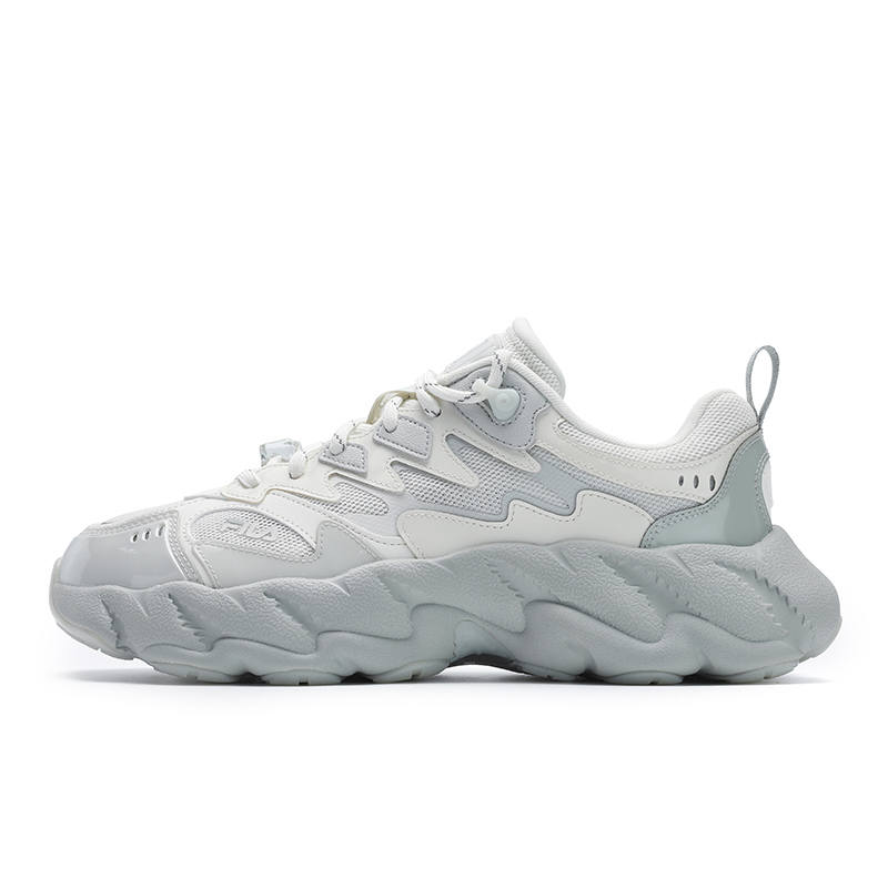 FILA FERN 2 Abrasion Resistant, Breathable, Lightweight Low top Casual Shoes Men's White Gray