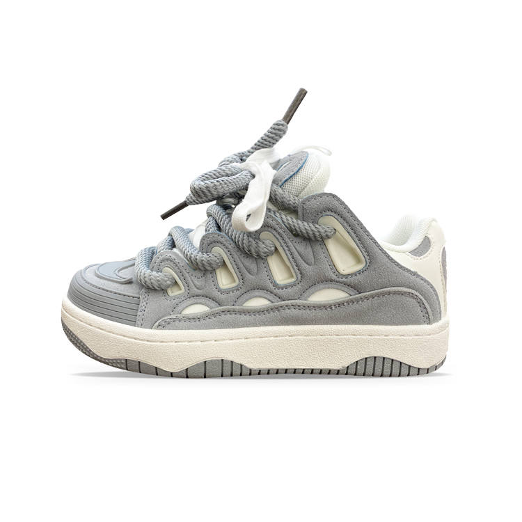 XLAIII Slip Resistant, Abrasion Resistant, Height Increasing Low top Casual Shoes Unisex Beige Gray