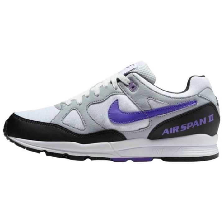Nike Nike Air Span 2 Slip Resistant Abrasion Resistant Low top Casual Shoes Men's Black White Purple