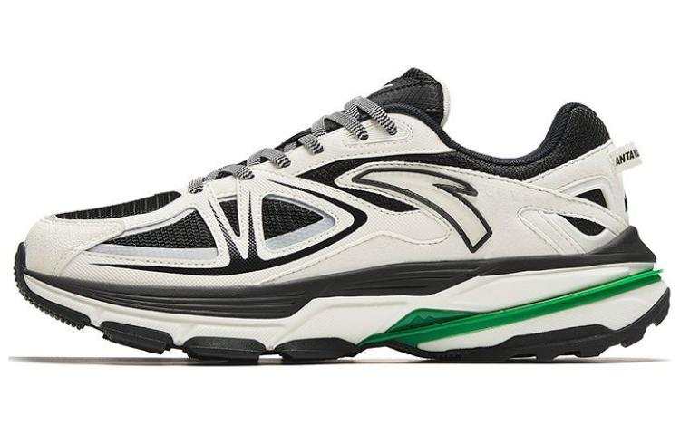 Anta Walker Abrasion Resistant Breathable Low top Running Shoes Women's Black White