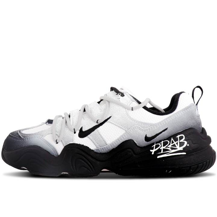 Nike Nike Tech Hera Suede Abrasion Resistant Low top Casual Shoes Unisex Black White