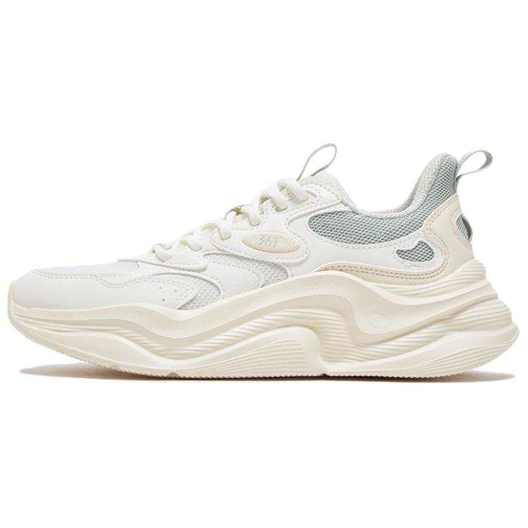 361° Life Collection Cushioning Slip Resistant Low top Casual Shoes Women's White Rice Gray