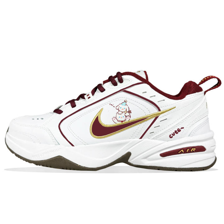 Nike Nike Air Monarch 4 Abrasion Resistant Abrasion Resistant Low top Casual Shoes Unisex Red White