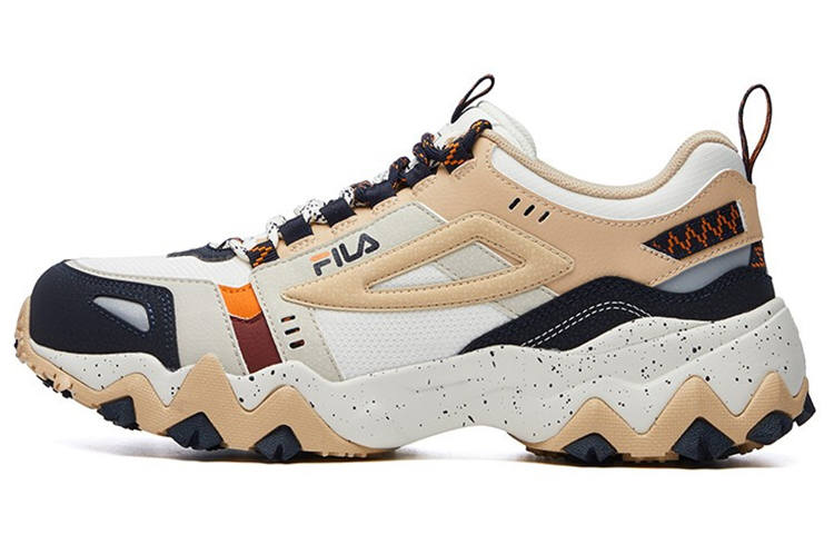 FILA FUSION Casual Shoes Men's Low Top Beige Yellow/Micro White