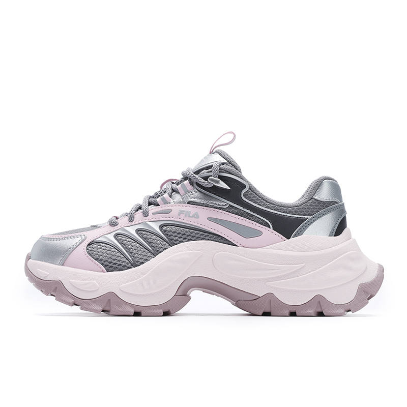 FILA SOFIA 4 Slip Resistant Low top Casual Shoes Women's Gray Pink