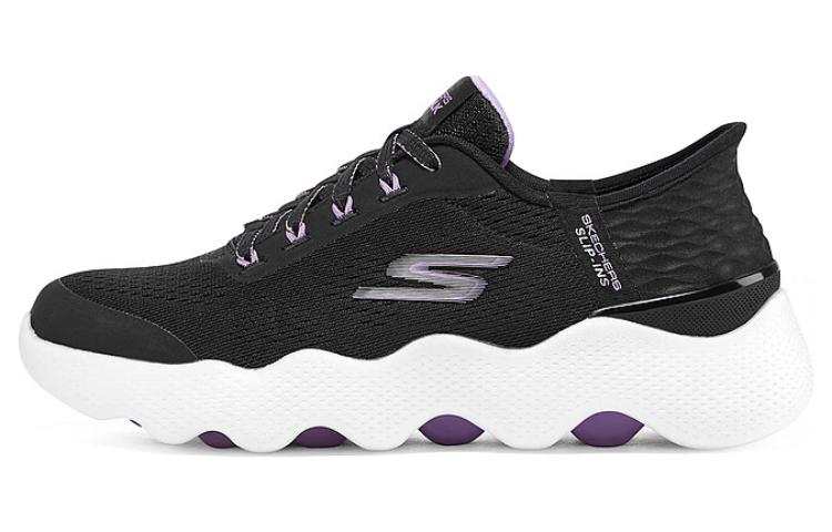 Skechers Go Walk Massage Fit 'Black Lavender' Women's