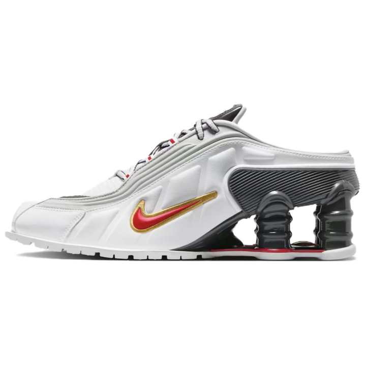 Nike Nike Shox MR4 Mule Martine Rose Metallic Platinum Varsity Red Women's