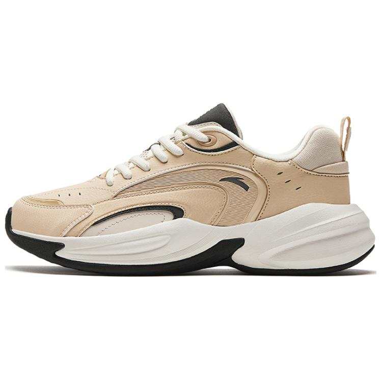 Anta Cushioning Slip Resistant Low top Casual Shoes Women's Champagne