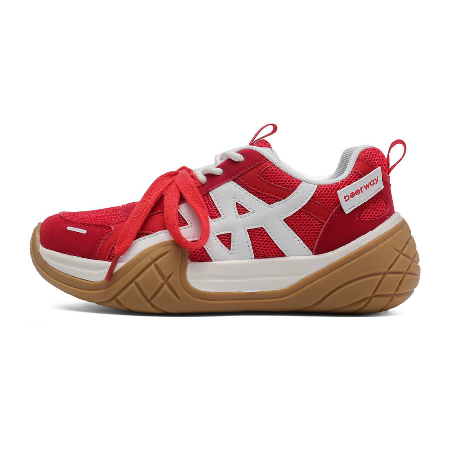 DEERWAY Low top Casual Shoes Women's Red