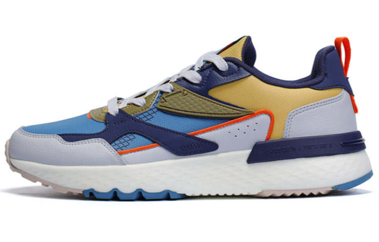 XTEP Light Year 1.0 Slip Resistant, Abrasion Resistant, Breathable Low top Casual Shoes Men's Blue Brown