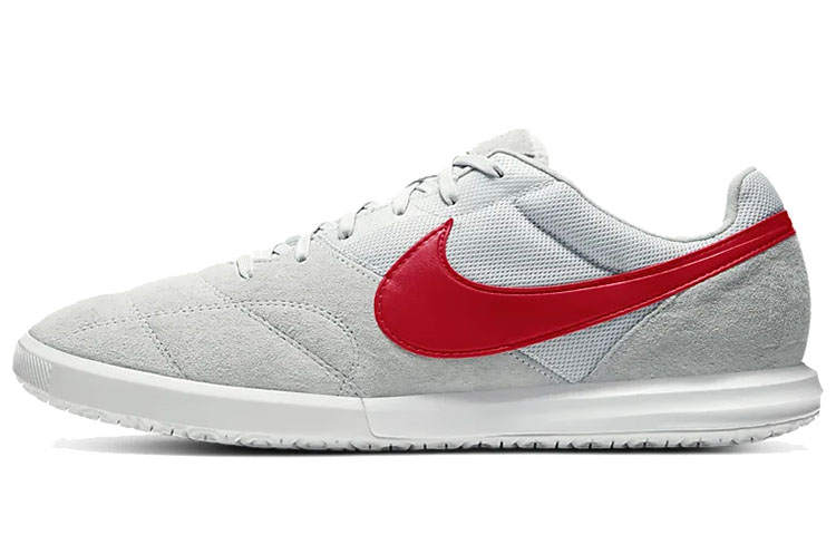 Nike Nike Premier 2 Lace Up IC/in Fabric Cushioning Slip Resistant Abrasion Resistant Soccer Shoes Men's White