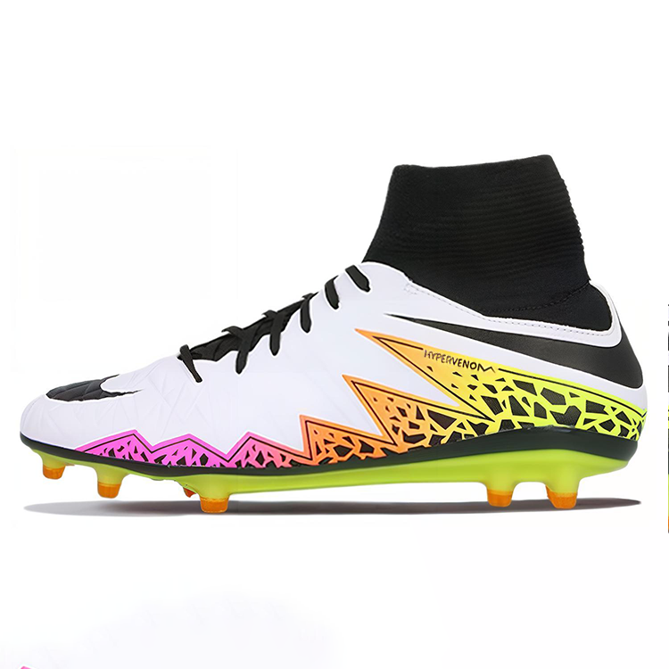 Nike Nike Trendy FG Firm Ground Cushioning Slip Resistant Abrasion Resistant Soccer Shoes Men's White