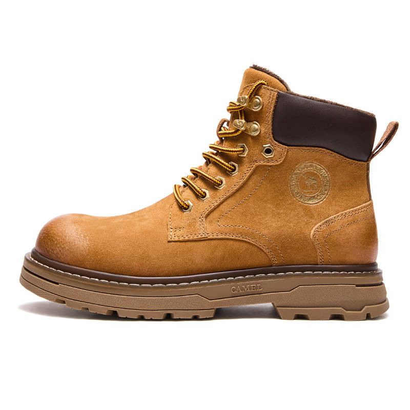 CAMEL Golden Armor Combat Boots Men's Desert Yellow, Coffee, Beige Gray, Brick Gray