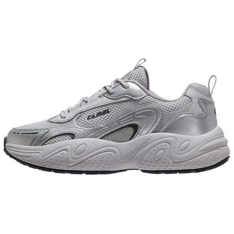 CAMEL Cushioning Lightweight Rebound Cushioning Lightweight Rebound Low top Casual Shoes Women's Gray Silver