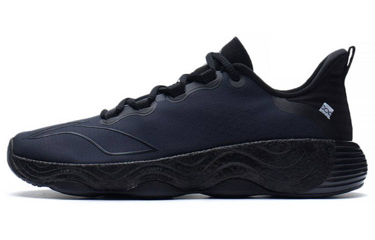 Li-Ning Li Ning Wujie 3 Fabric Cushioning Slip Resistant Abrasion Resistant Low top Casual Shoes Men's Black