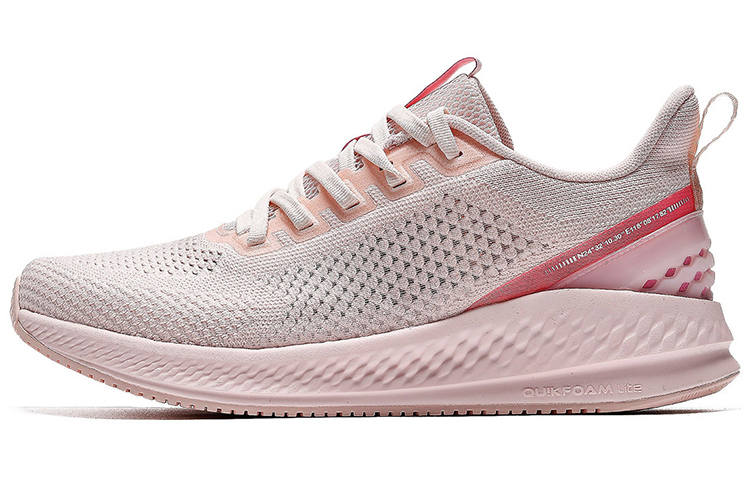 361° Mesh Slip Resistant And Breathable Low top Sports Casual Shoes Women's Transparent Pink